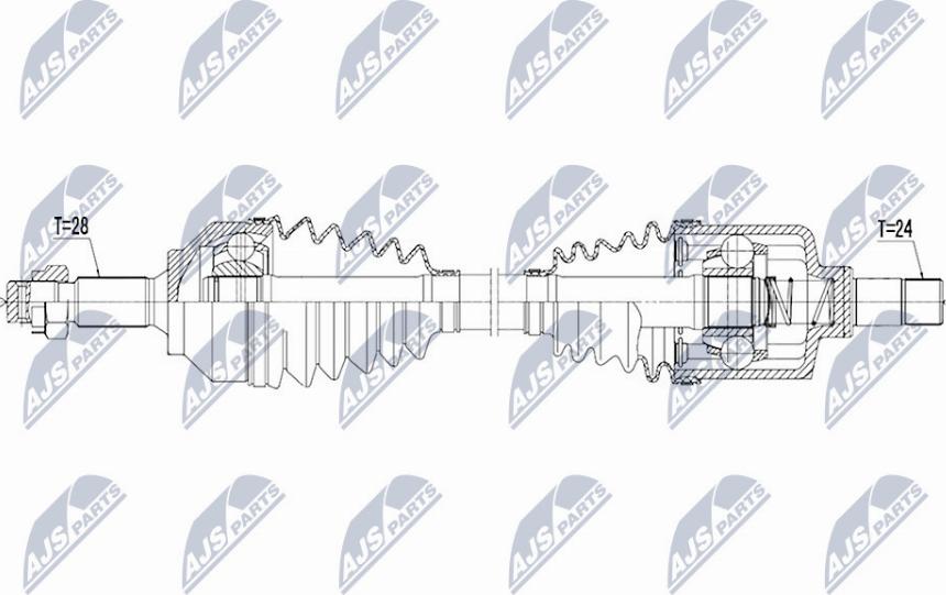 NTY NPW-PE-027 - Drivaxel xdelar.se