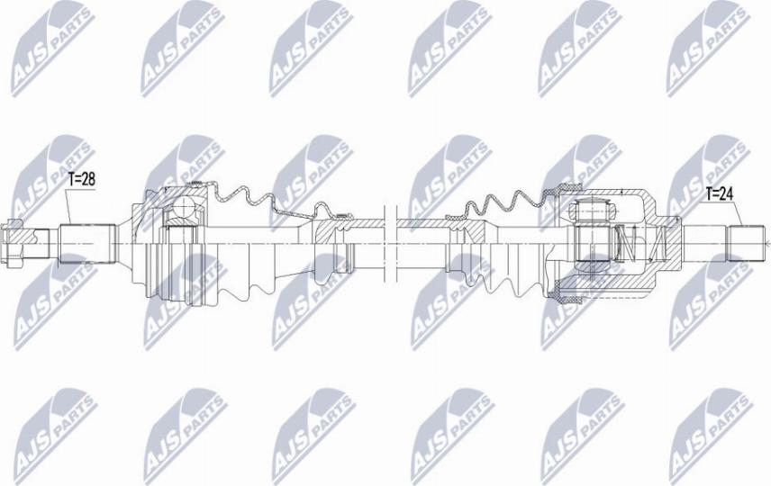 NTY NPW-PE-077 - Drivaxel xdelar.se