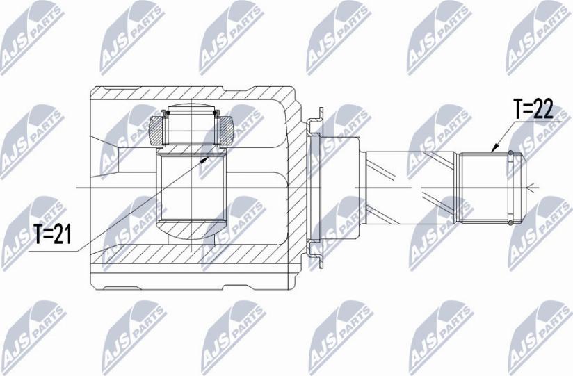 NTY NPW-PL-064 - Ledsats, drivaxel xdelar.se