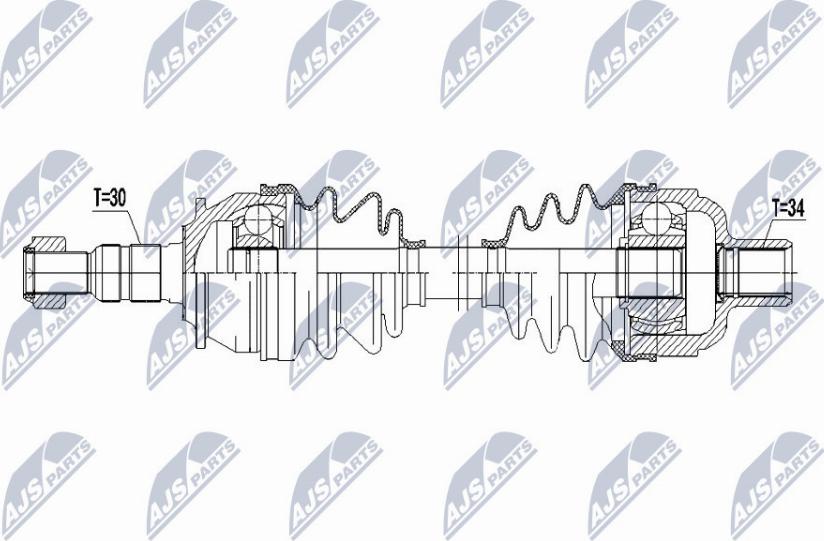 NTY NPW-PL-083 - Drivaxel xdelar.se