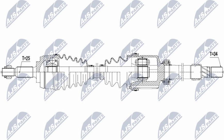 NTY NPW-RE-095 - Drivaxel xdelar.se