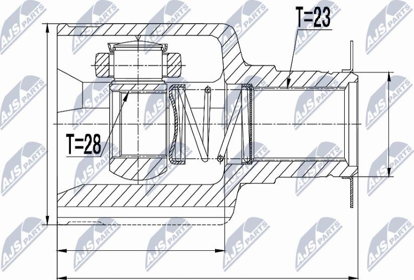 NTY NPW-RE-055 - Ledsats, drivaxel xdelar.se