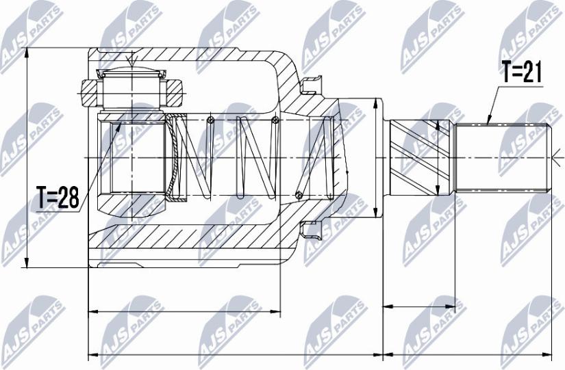 NTY NPW-RE-053 - Ledsats, drivaxel xdelar.se