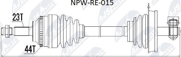 NTY NPW-RE-015 - Drivaxel xdelar.se