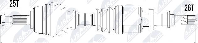 NTY NPW-RE-032 - Drivaxel xdelar.se