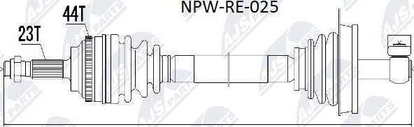 NTY NPW-RE-025 - Drivaxel xdelar.se