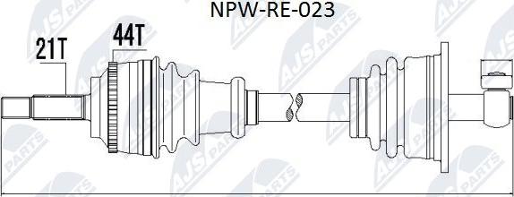 NTY NPW-RE-023 - Drivaxel xdelar.se