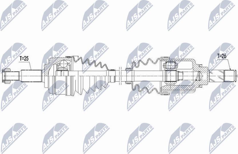 NTY NPW-RE-109 - Drivaxel xdelar.se