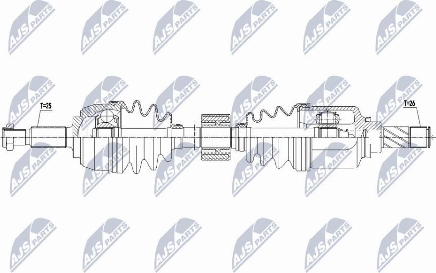 NTY NPW-RE-134 - Drivaxel xdelar.se