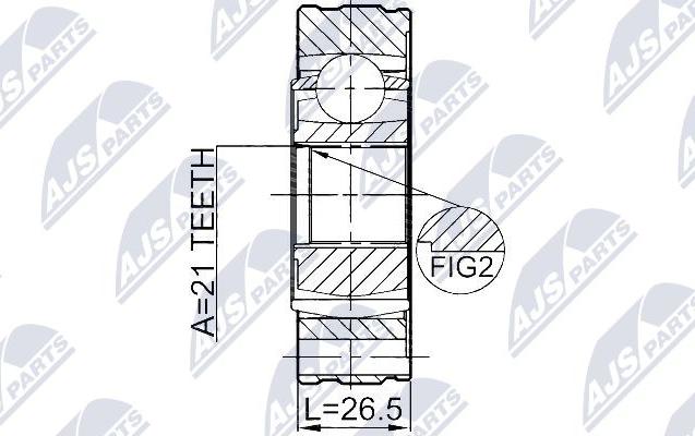 NTY NPW-SU-011 - Led, kardanaxel xdelar.se