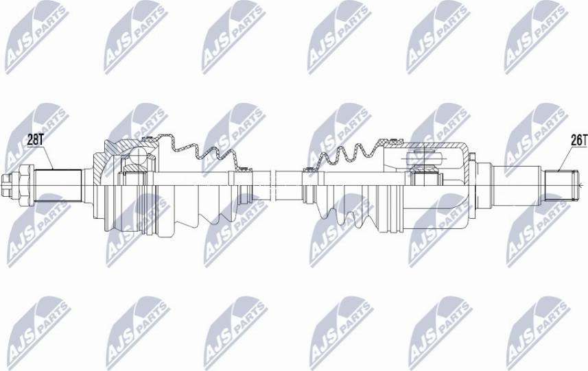 NTY NPW-SU-021 - Drivaxel xdelar.se