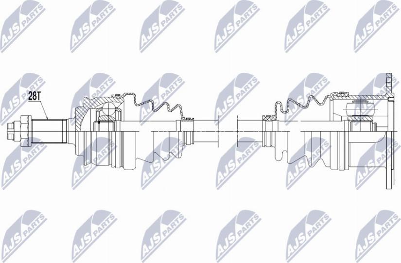 NTY NPW-SU-023 - Drivaxel xdelar.se