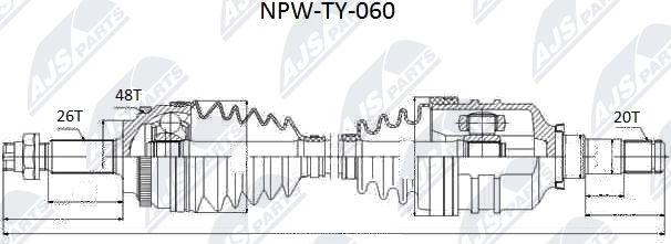 NTY NPW-TY-060 - Drivaxel xdelar.se