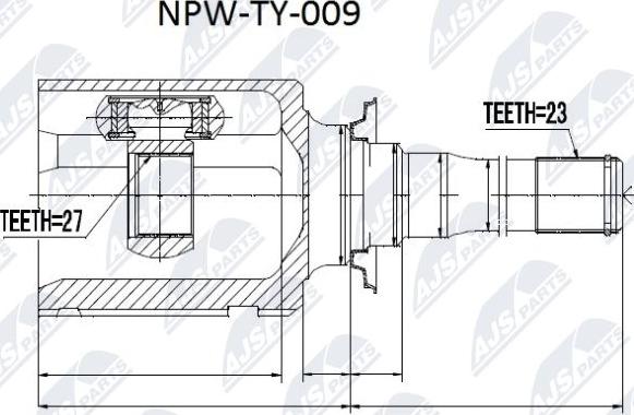 NTY NPW-TY-009 - Ledsats, drivaxel xdelar.se