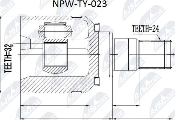 NTY NPW-TY-023 - Ledsats, drivaxel xdelar.se