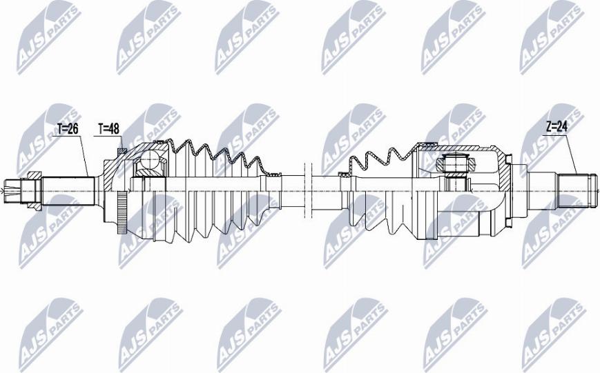 NTY NPW-TY-074 - Drivaxel xdelar.se