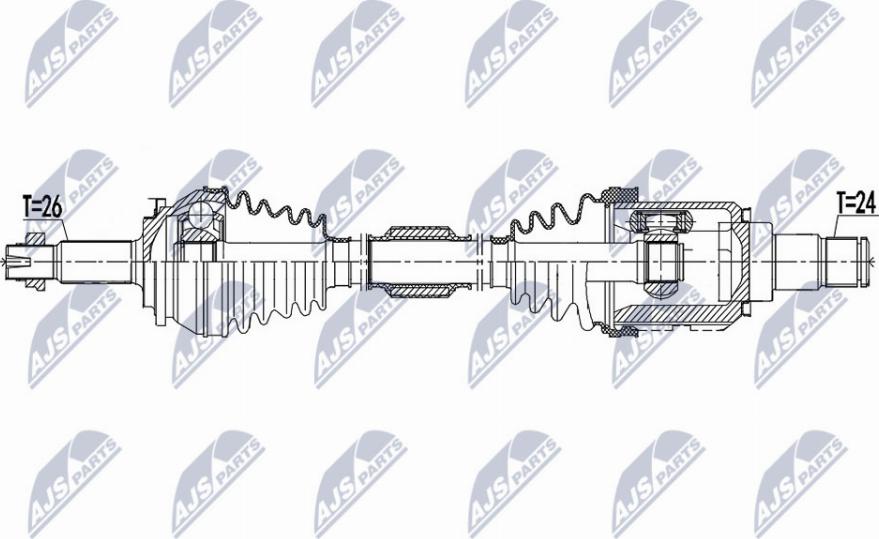 NTY NPW-TY-155 - Drivaxel xdelar.se