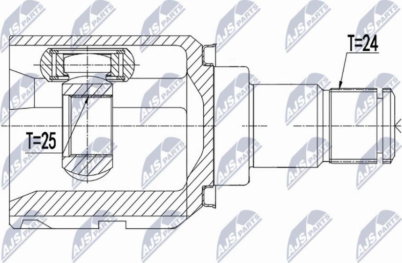 NTY NPW-TY-156 - Ledsats, drivaxel xdelar.se