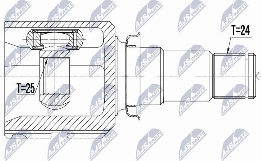 NTY NPW-TY-158 - Ledsats, drivaxel xdelar.se