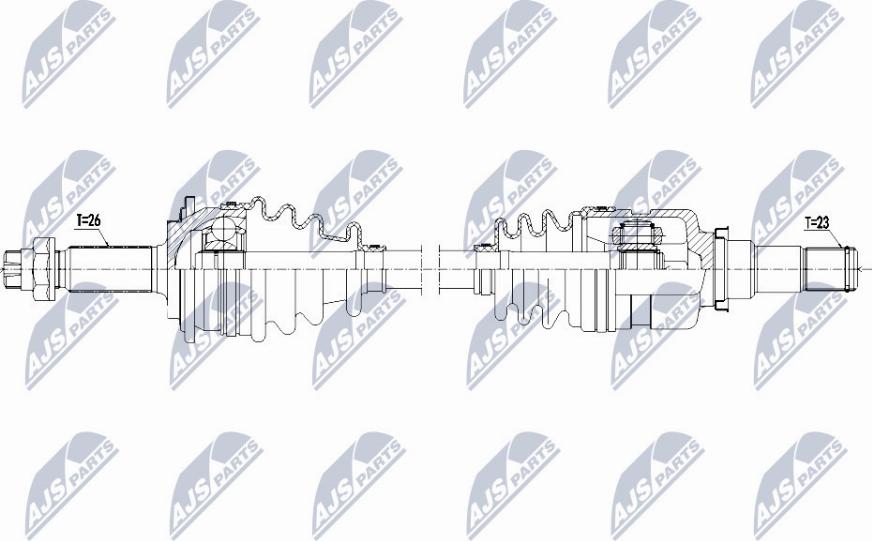 NTY NPW-TY-115 - Drivaxel xdelar.se