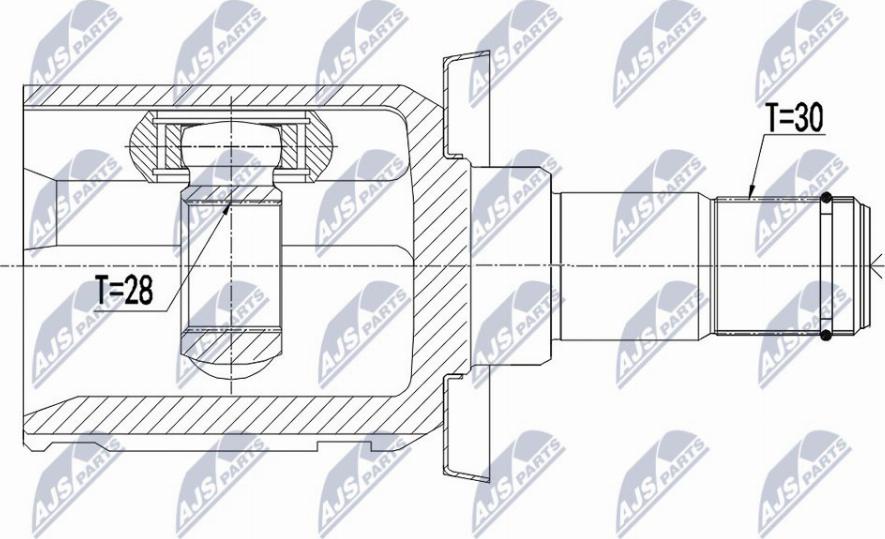 NTY NPW-TY-120 - Ledsats, drivaxel xdelar.se