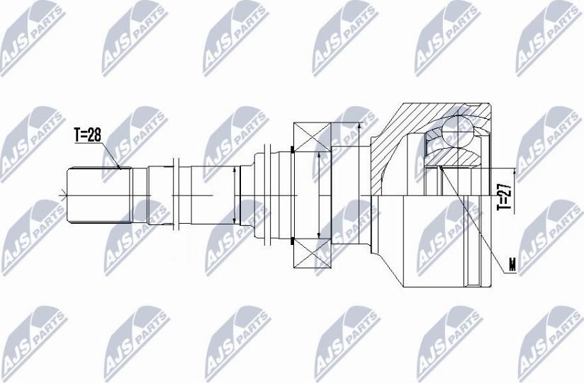 NTY NPW-VV-094 - Ledsats, drivaxel xdelar.se