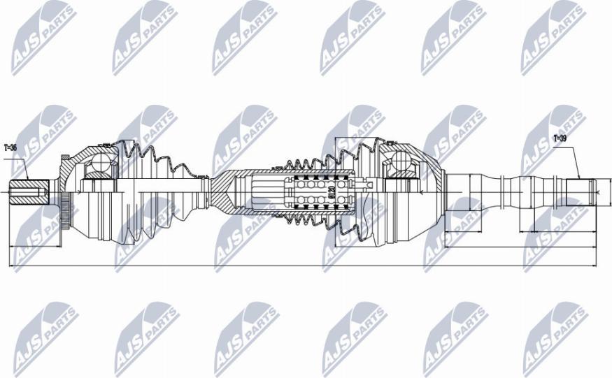 NTY NPW-VV-048 - Drivaxel xdelar.se