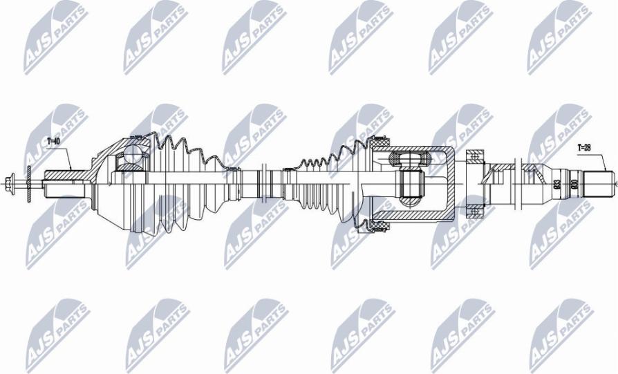 NTY NPW-VV-042 - Drivaxel xdelar.se