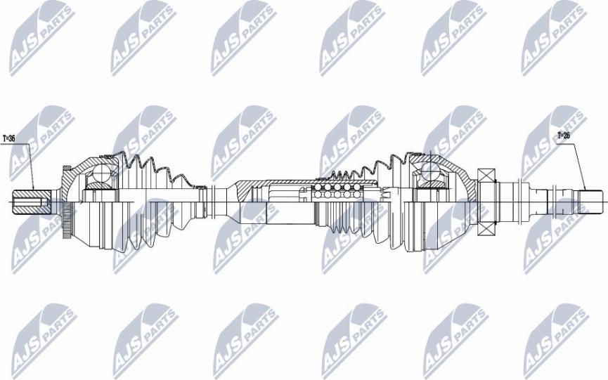 NTY NPW-VV-016 - Drivaxel xdelar.se