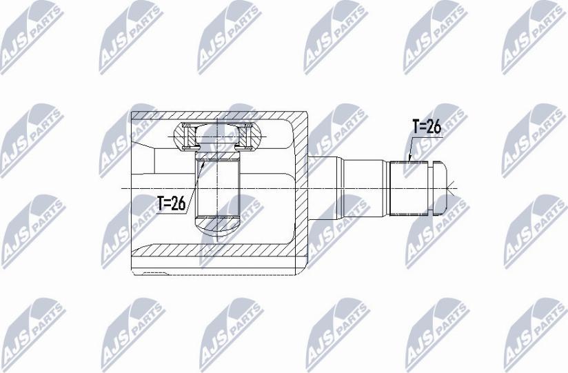 NTY NPW-VV-084 - Ledsats, drivaxel xdelar.se