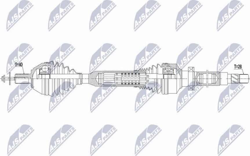 NTY NPW-VV-136 - Drivaxel xdelar.se