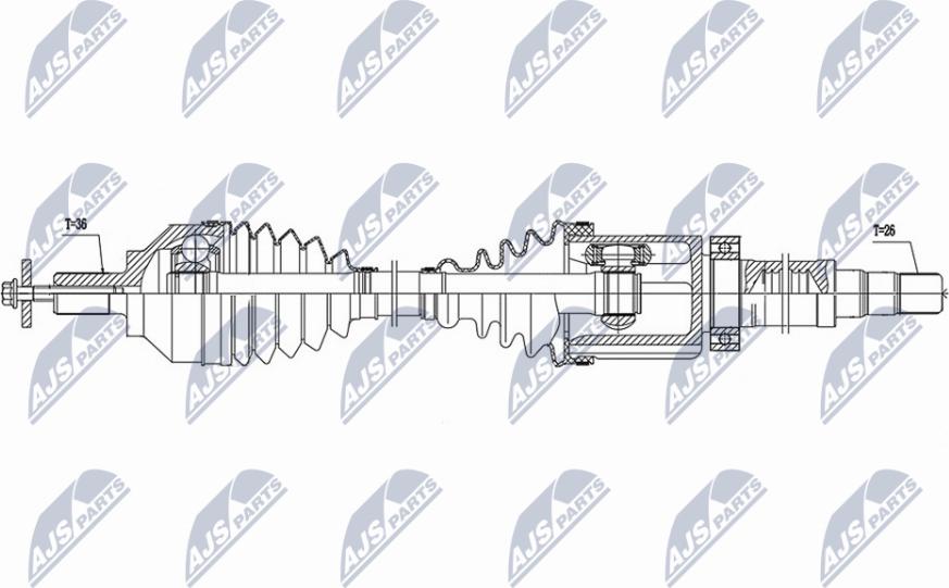 NTY NPW-VV-138 - Drivaxel xdelar.se