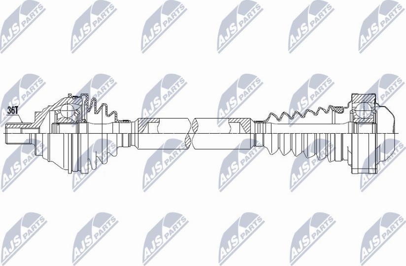 NTY NPW-VW-059 - Drivaxel xdelar.se