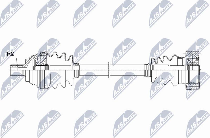 NTY NPW-VW-067 - Drivaxel xdelar.se