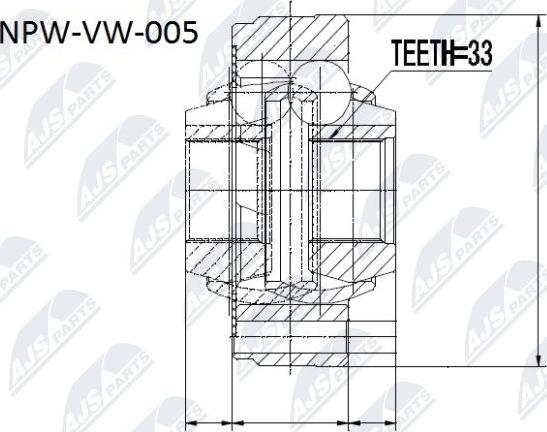 NTY NPW-VW-005 - Ledsats, drivaxel xdelar.se