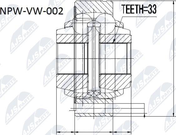 NTY NPW-VW-002 - Ledsats, drivaxel xdelar.se