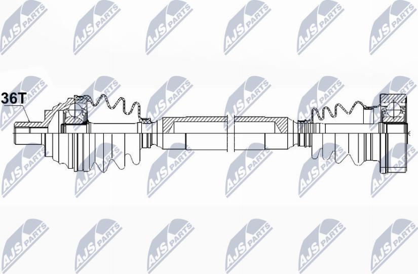 NTY NPW-VW-085 - Drivaxel xdelar.se