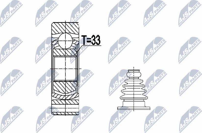 NTY NPW-VW-074 - Ledsats, drivaxel xdelar.se