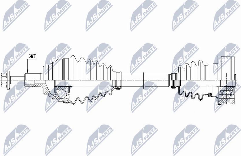 NTY NPW-VW-151 - Drivaxel xdelar.se