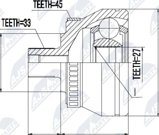 NTY NPZ-AU-043 - Ledsats, drivaxel xdelar.se