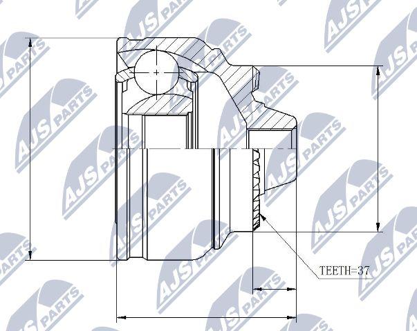 NTY NPZ-BM-009 - Ledsats, drivaxel xdelar.se