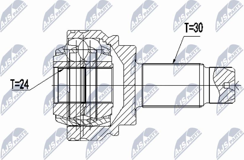 NTY NPZ-BM-012 - Ledsats, drivaxel xdelar.se