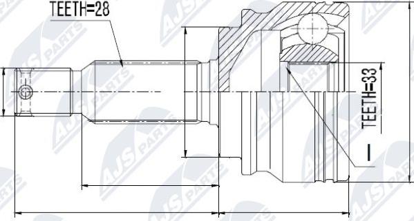 NTY NPZ-CH-010 - Ledsats, drivaxel xdelar.se