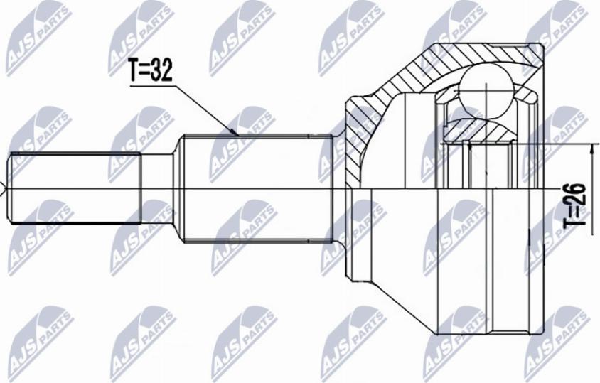 NTY NPZ-CH-031 - Ledsats, drivaxel xdelar.se