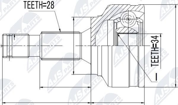 NTY NPZ-CT-019 - Ledsats, drivaxel xdelar.se