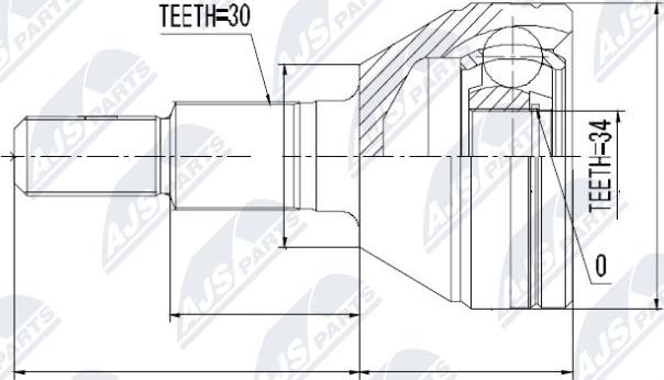 NTY NPZ-DW-006 - Ledsats, drivaxel xdelar.se