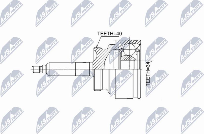 NTY NPZ-DW-031 - Ledsats, drivaxel xdelar.se