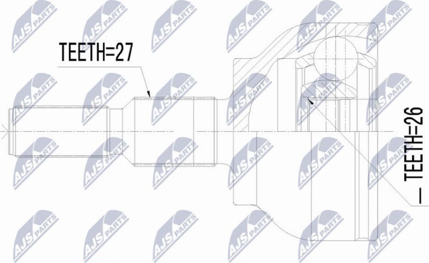 NTY NPZ-FR-054 - Ledsats, drivaxel xdelar.se