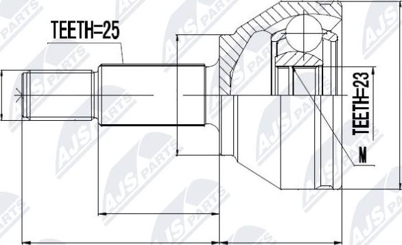 NTY NPZ-FR-019 - Ledsats, drivaxel xdelar.se