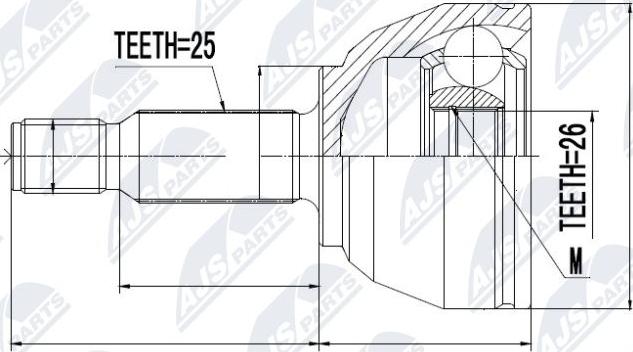 NTY NPZ-FR-017 - Ledsats, drivaxel xdelar.se